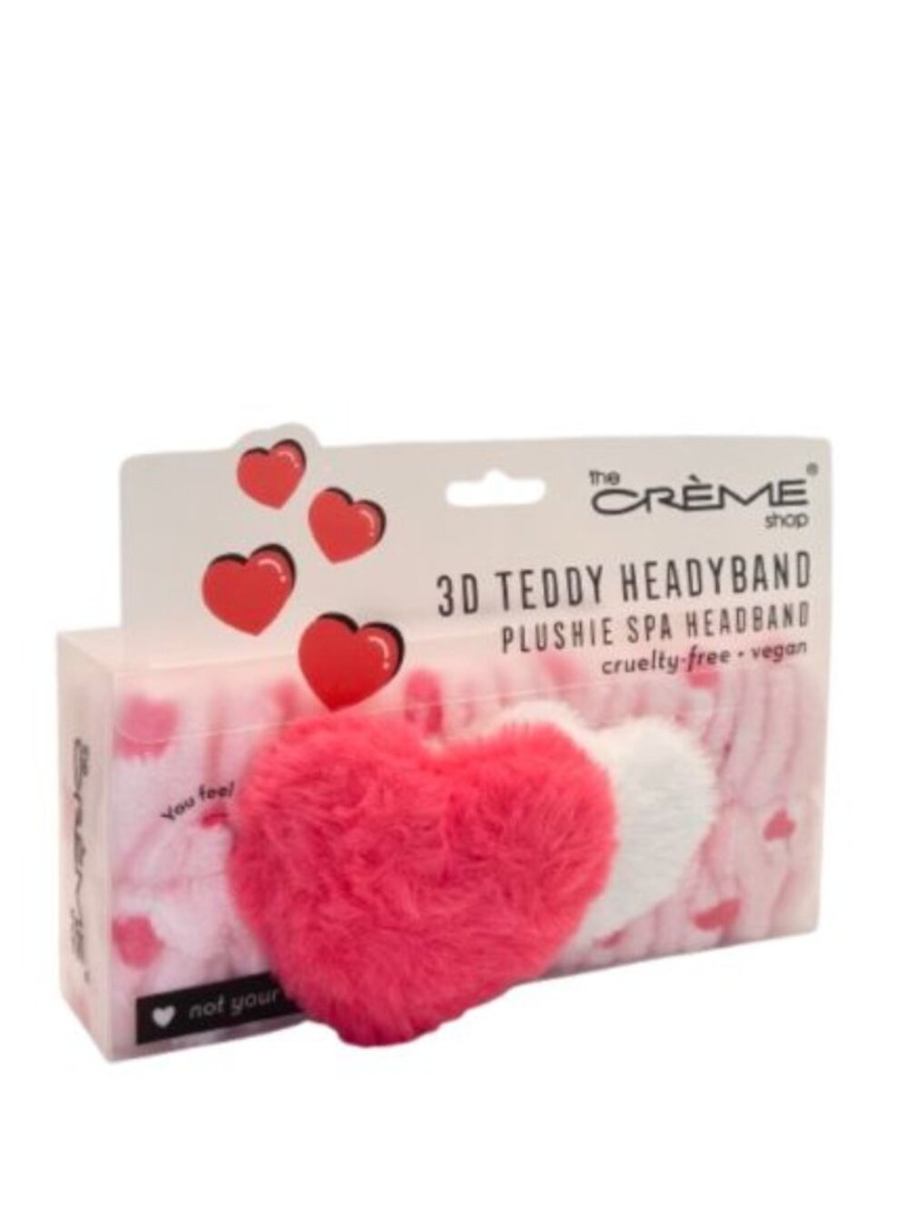 The Crème Shop Valentine Hearts Spa Headband NEW